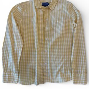 Pendleton Men's Yellow and White Checkered Shirt